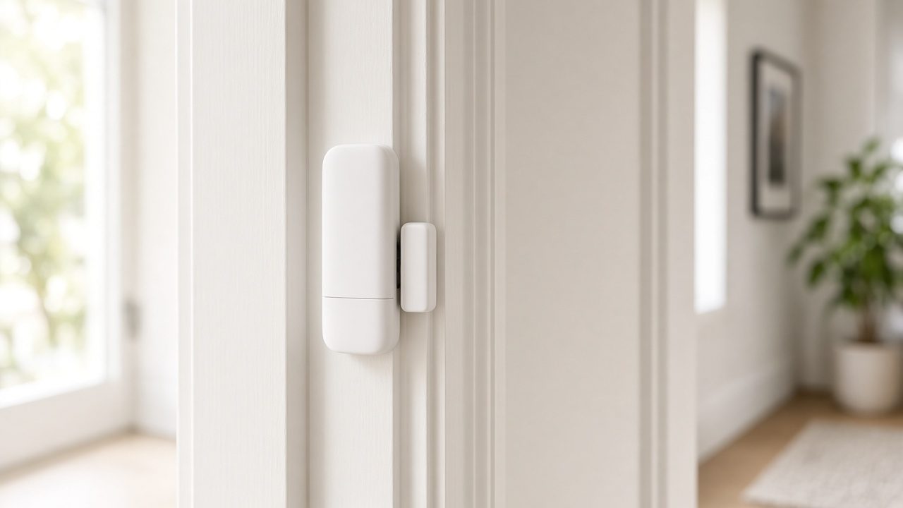 Détecteur d’ouverture sur une porte d’entrée