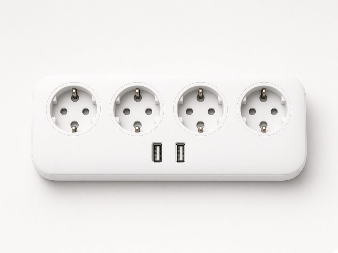 Multiprise connectée blanche